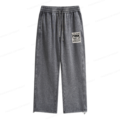 Pagewings What's More Punk Than The Public Library Unisex Washed Sweatpants