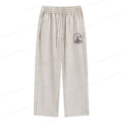 Pagewings Life Before Death Strength Before Weakness Unisex Washed Sweatpants