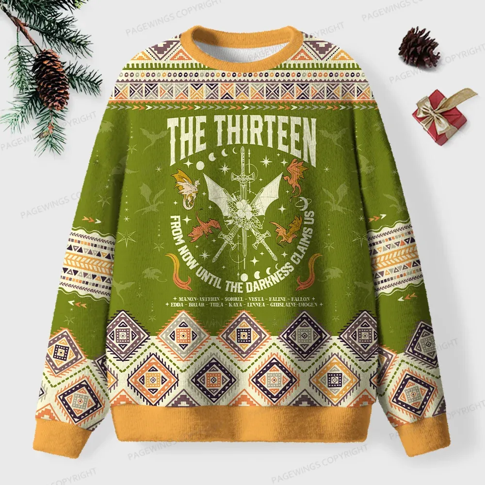 Pagewings The Thirteen Unisex Ugly Knit Sweatshirt