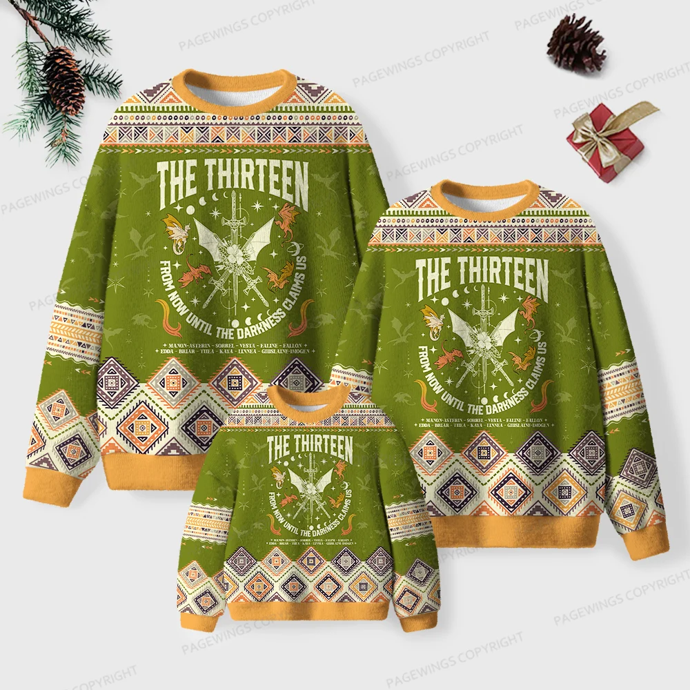 Pagewings The Thirteen Unisex Ugly Knit Sweatshirt