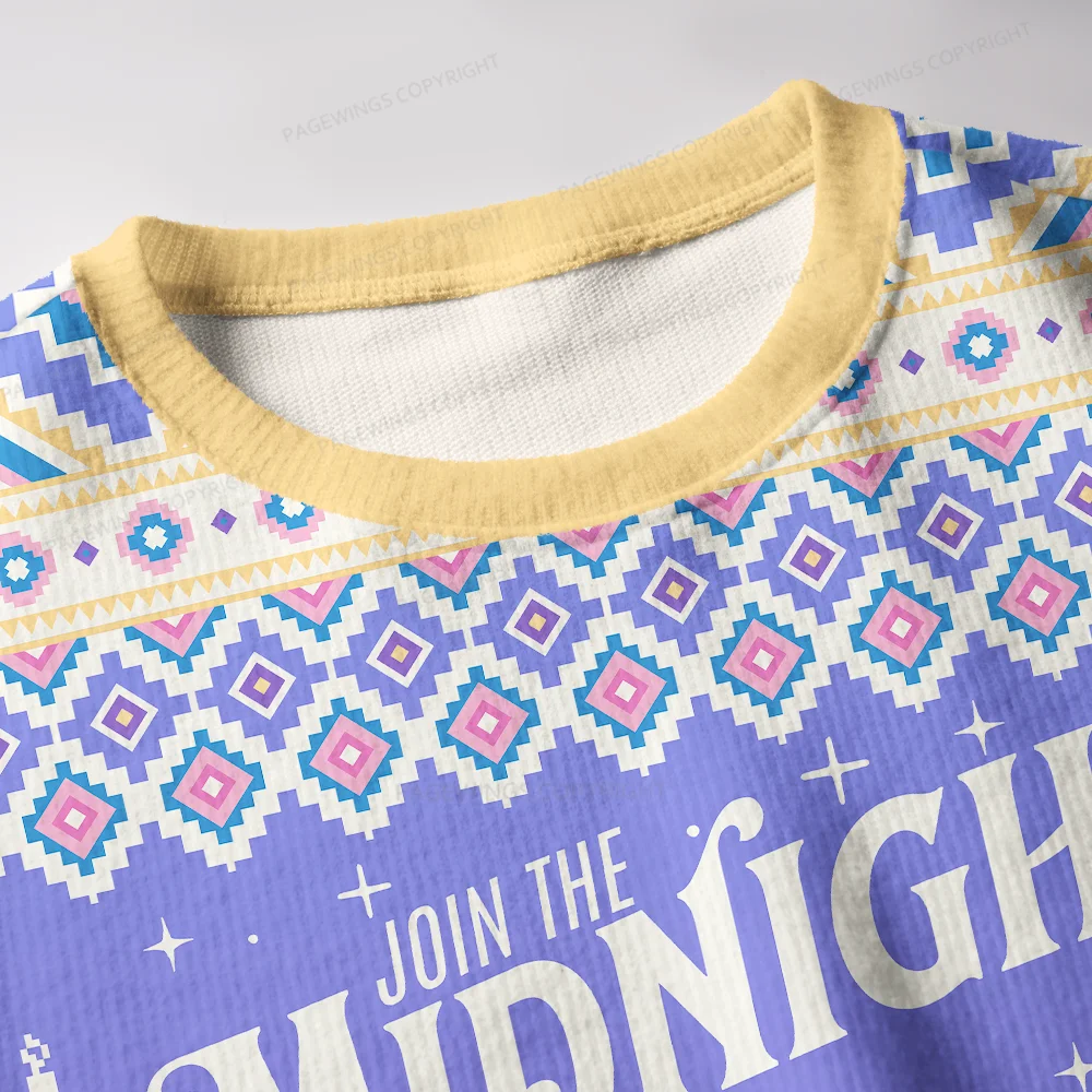 Pagewings Join The Midnight Readers Society Unisex Ugly Knit Sweatshirt