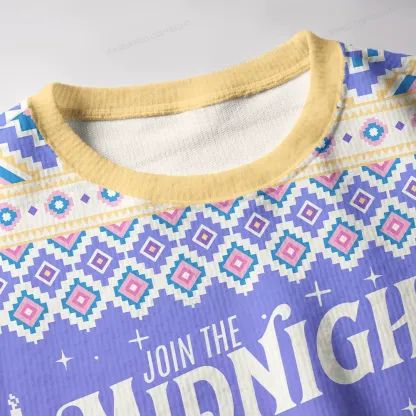 Pagewings Join The Midnight Readers Society Unisex Ugly Knit Sweatshirt