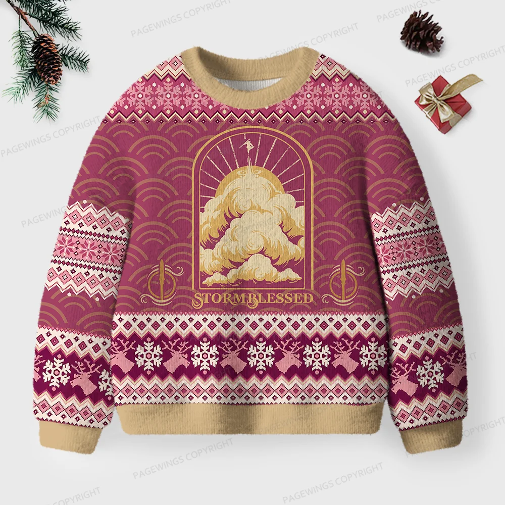 Pagewings Stormblessed Unisex Ugly Knit Sweatshirt