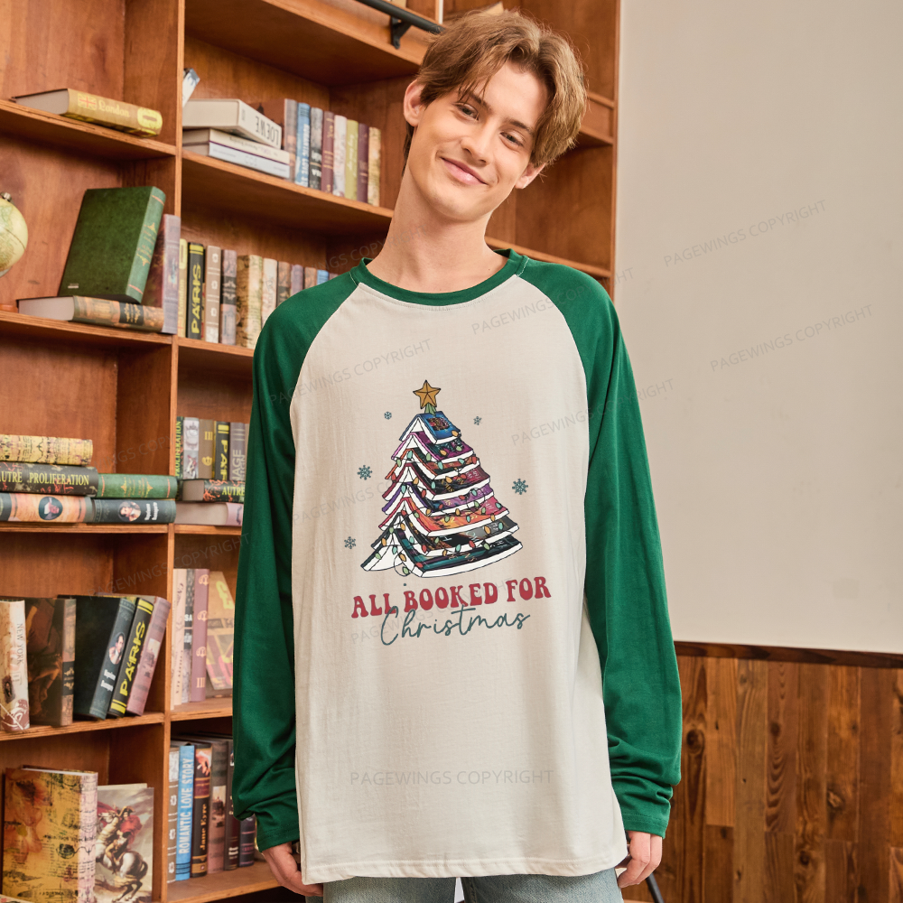 Pagewings Throne of Glass Christmas  Long Sleeve Raglan T-shirt