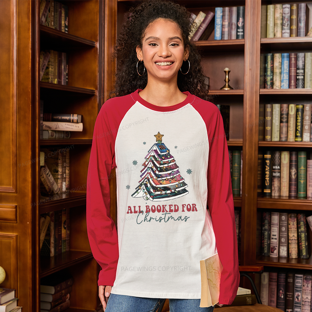 Pagewings Throne of Glass Christmas  Long Sleeve Raglan T-shirt