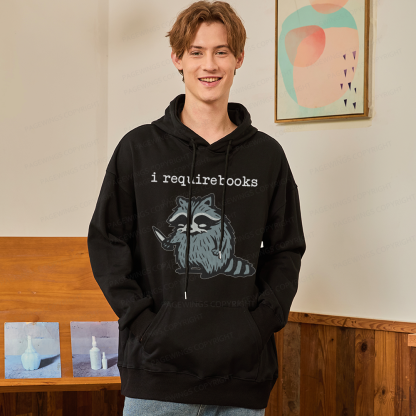 Pagewings I Require Books Unisex Classic Hoodie