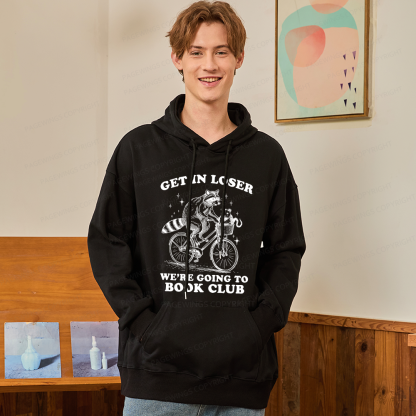 Pagewings Get In Loser We’re Going To Book Club Unisex Classic Hoodie