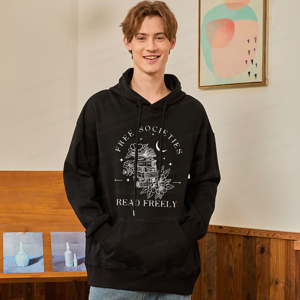 Pagewings Free Societies Read Freely Unisex Classic Hoodie