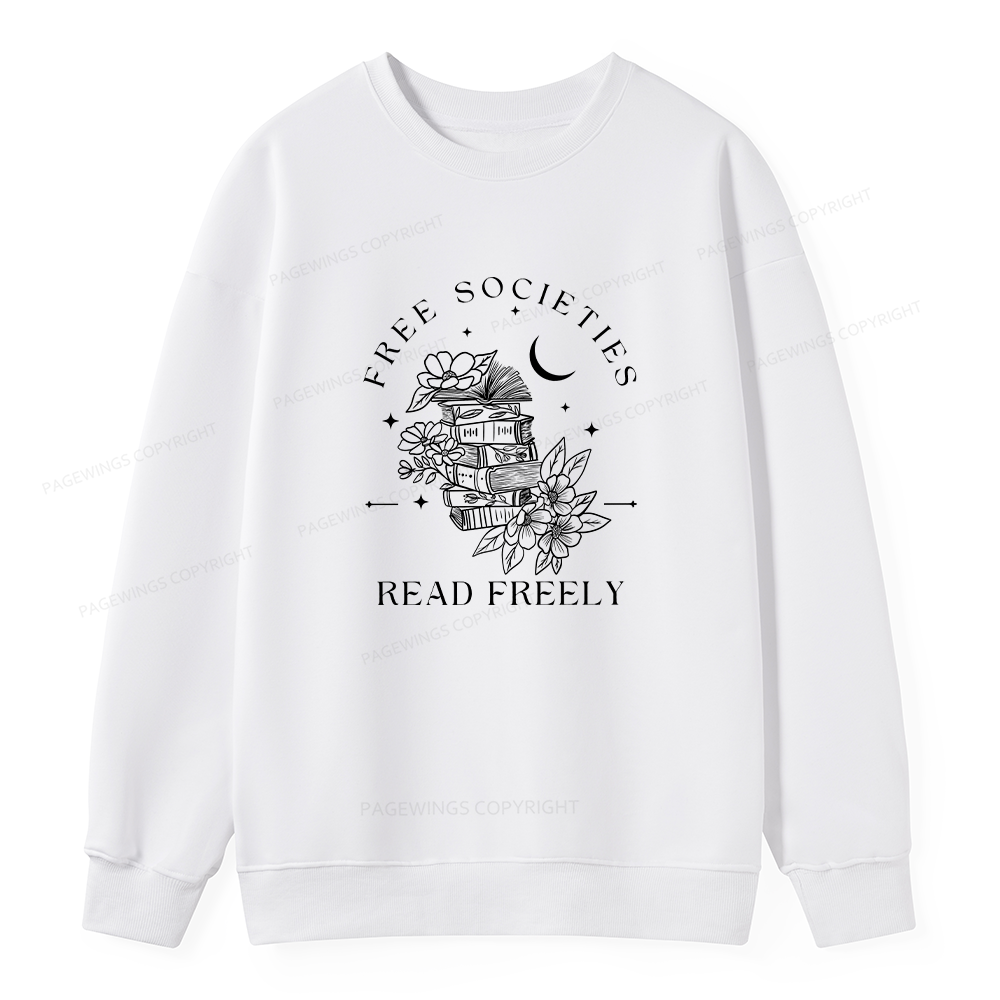 Pagewings Free Societies Read Freely Unisex Classic Sweatshirt