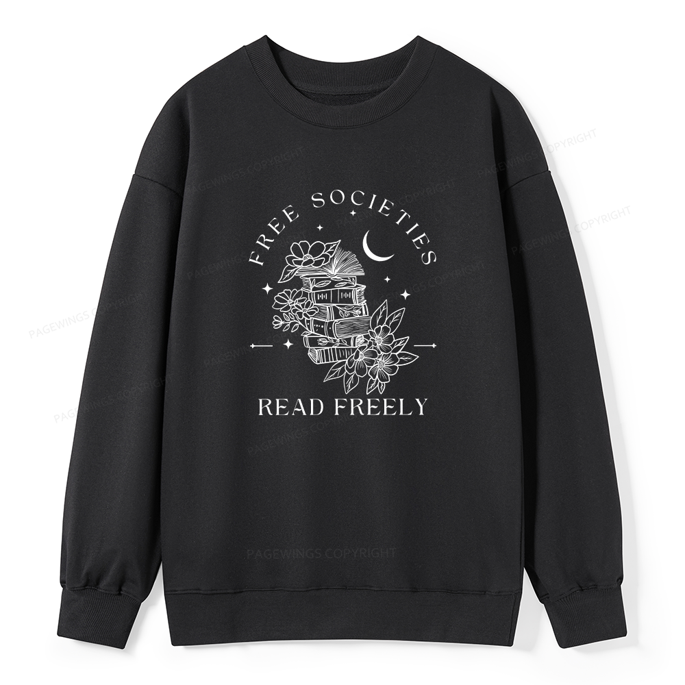 Pagewings Free Societies Read Freely Unisex Classic Sweatshirt