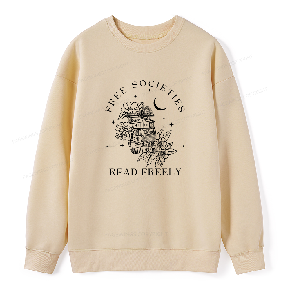Pagewings Free Societies Read Freely Unisex Classic Sweatshirt