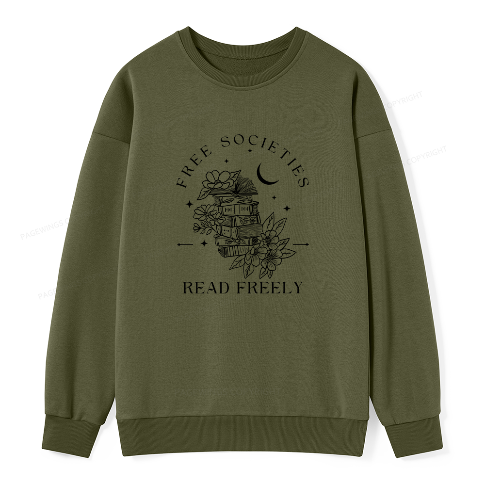 Pagewings Free Societies Read Freely Unisex Classic Sweatshirt