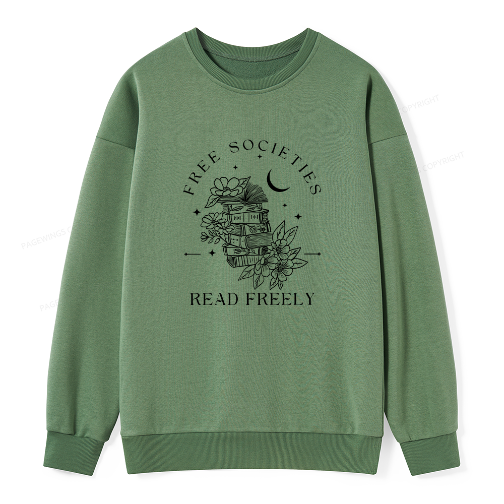 Pagewings Free Societies Read Freely Unisex Classic Sweatshirt