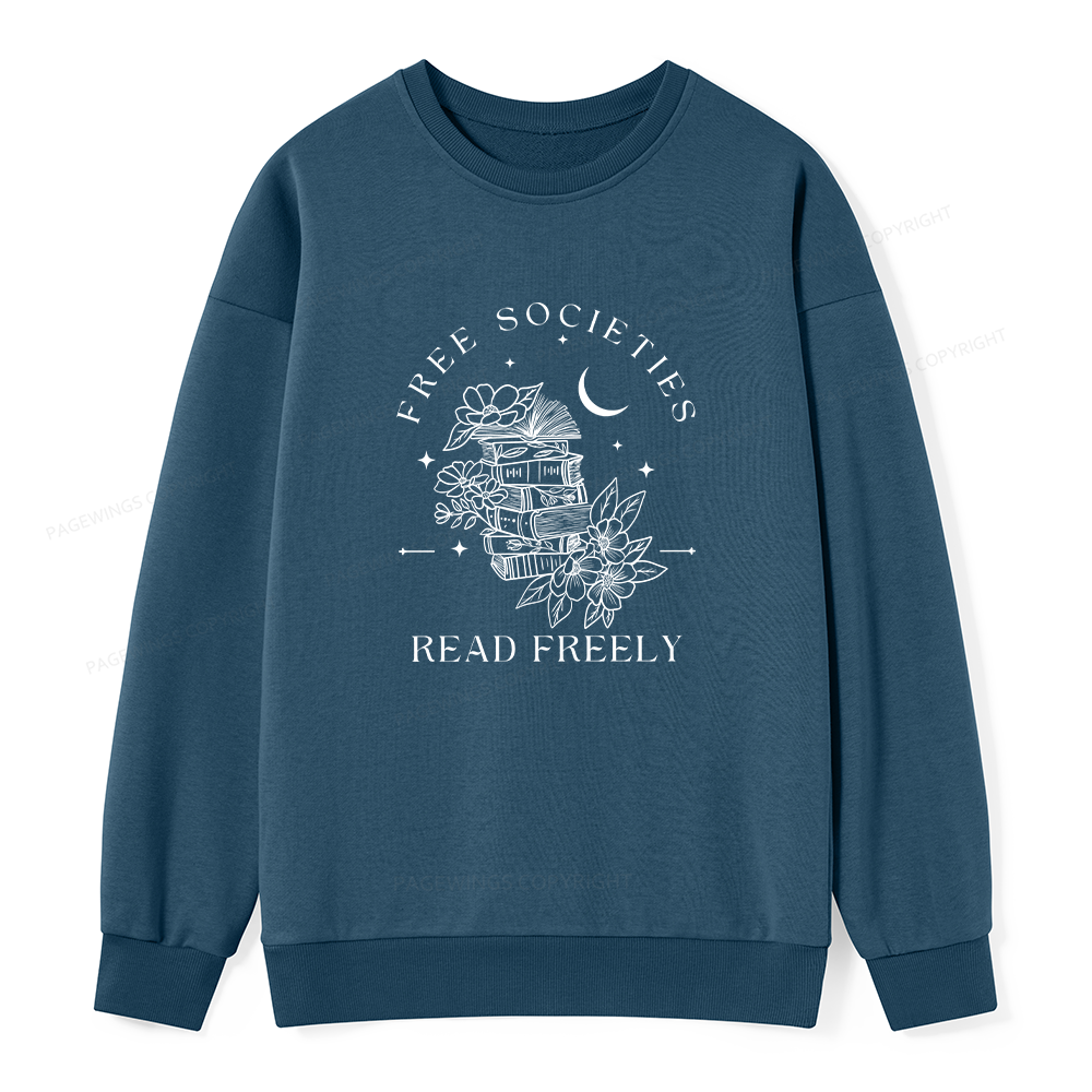 Pagewings Free Societies Read Freely Unisex Classic Sweatshirt