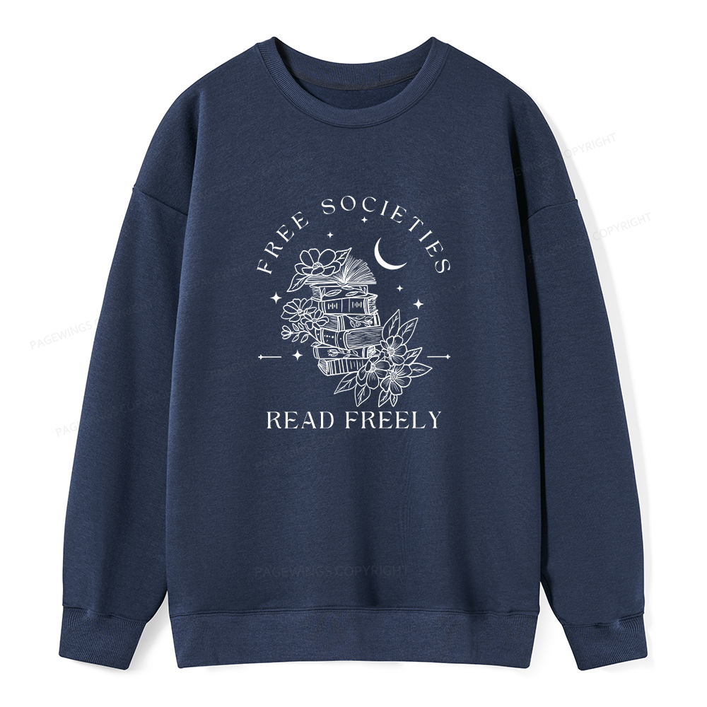 Pagewings Free Societies Read Freely Unisex Classic Sweatshirt