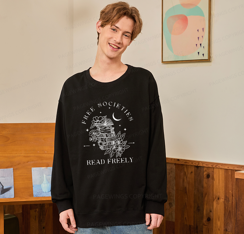 Pagewings Free Societies Read Freely Unisex Classic Sweatshirt