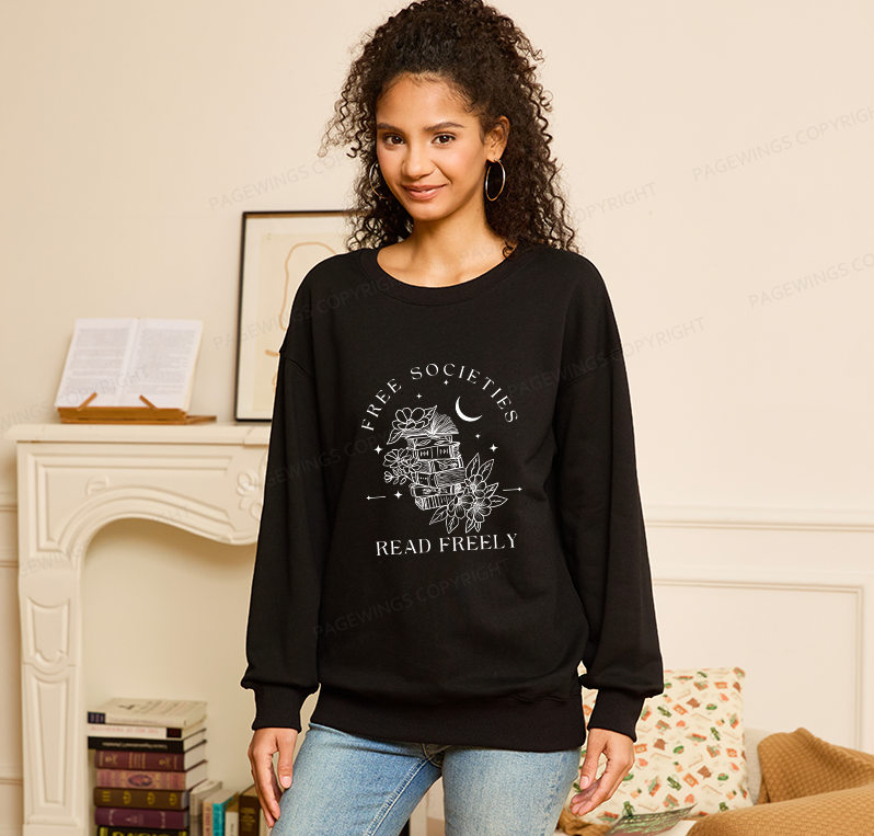 Pagewings Free Societies Read Freely Unisex Classic Sweatshirt