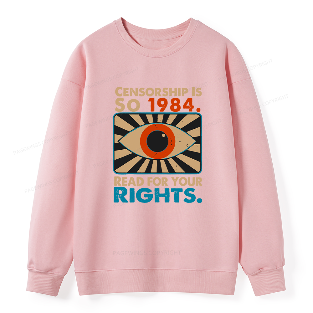 [Pagewings Read For Your Rights Unisex Classic Sweatshirt
