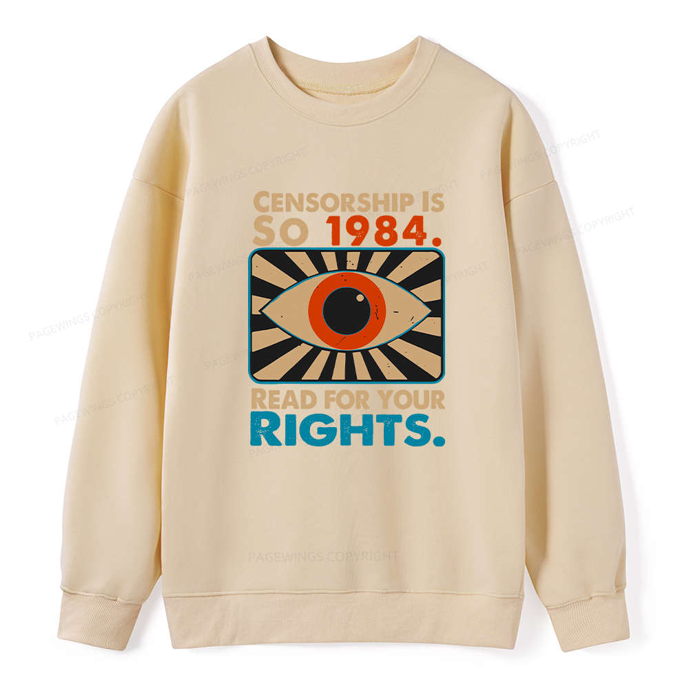 [Pagewings Read For Your Rights Unisex Classic Sweatshirt