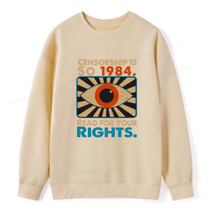 [Pagewings Read For Your Rights Unisex Classic Sweatshirt