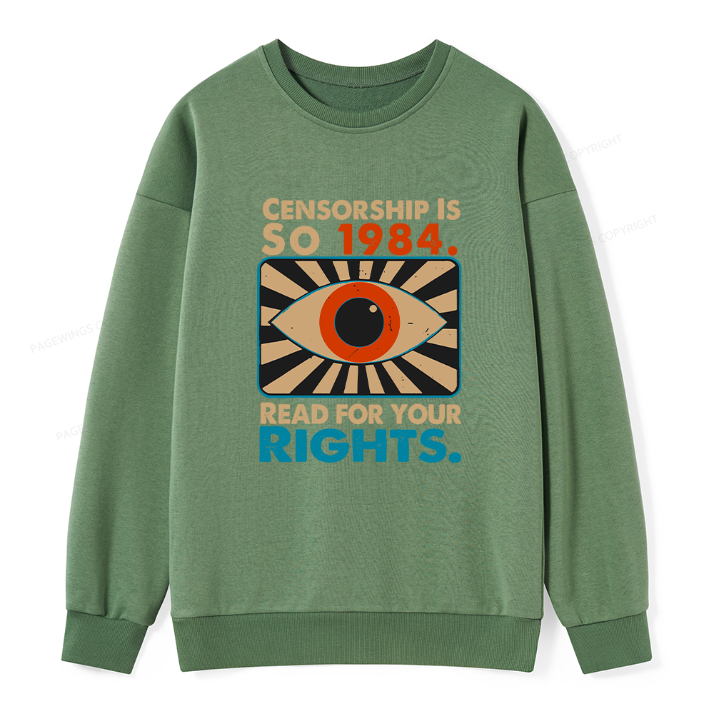 [Pagewings Read For Your Rights Unisex Classic Sweatshirt