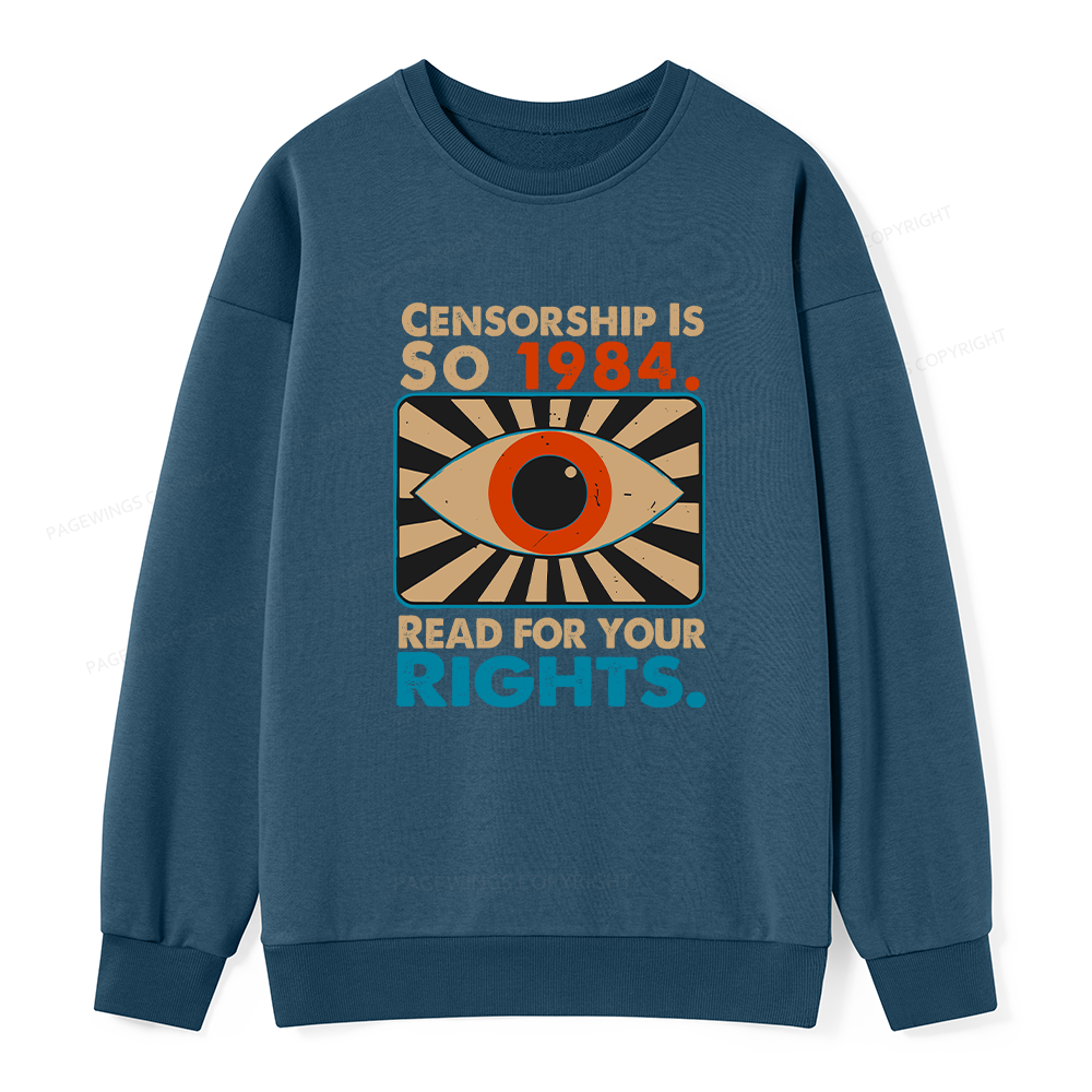 [Pagewings Read For Your Rights Unisex Classic Sweatshirt