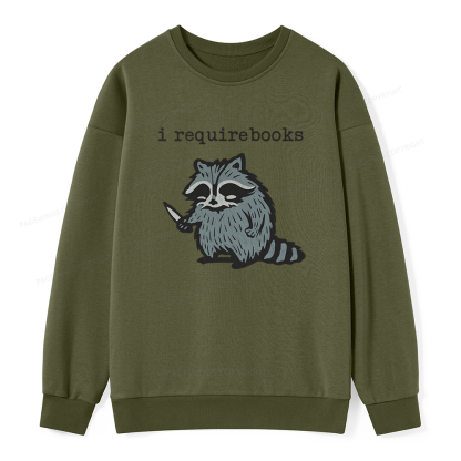Pagewings I Require Books Unisex Classic Sweatshirt