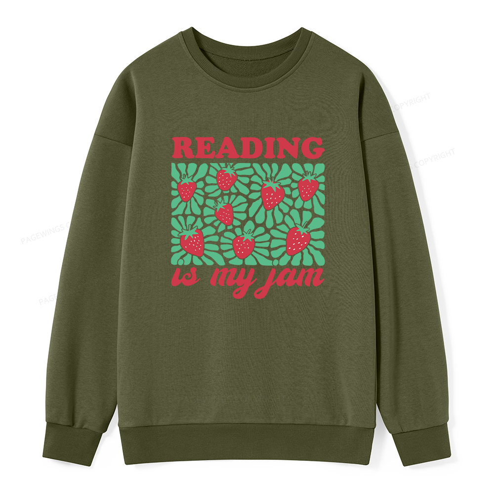 Pagewings Reading Is My Jam Unisex Classic Sweatshirt