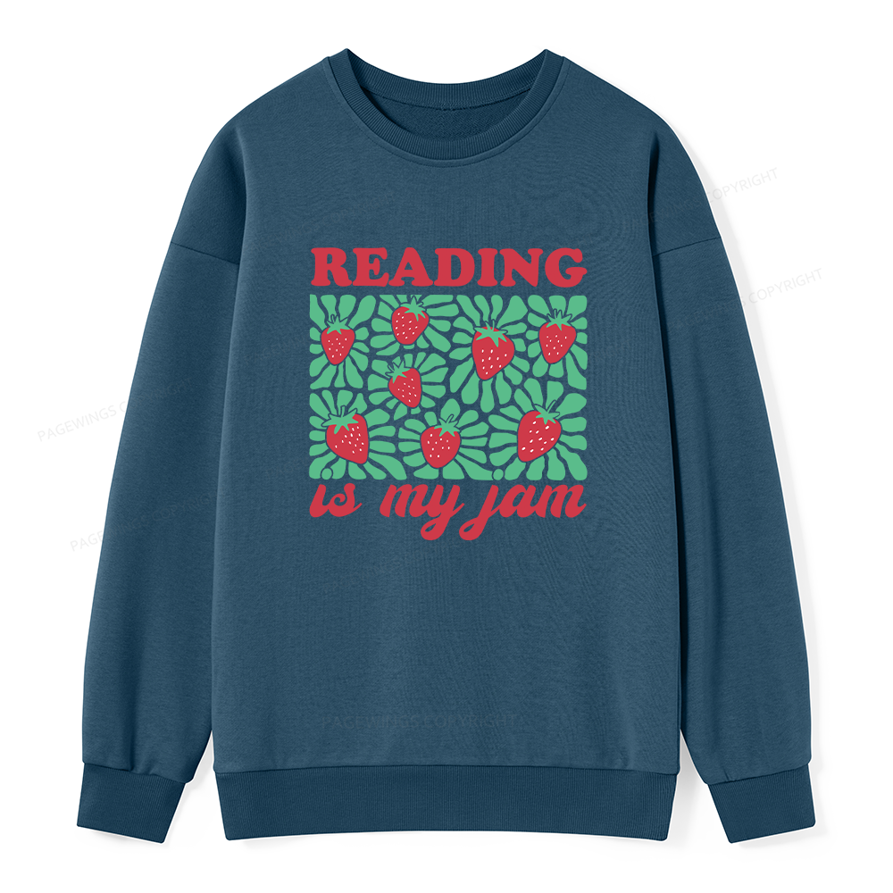 Pagewings Reading Is My Jam Unisex Classic Sweatshirt
