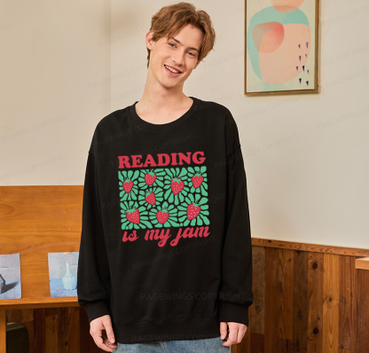 Pagewings Reading Is My Jam Unisex Classic Sweatshirt