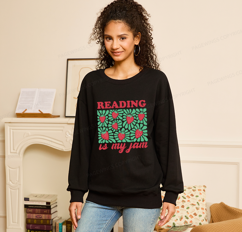 Pagewings Reading Is My Jam Unisex Classic Sweatshirt