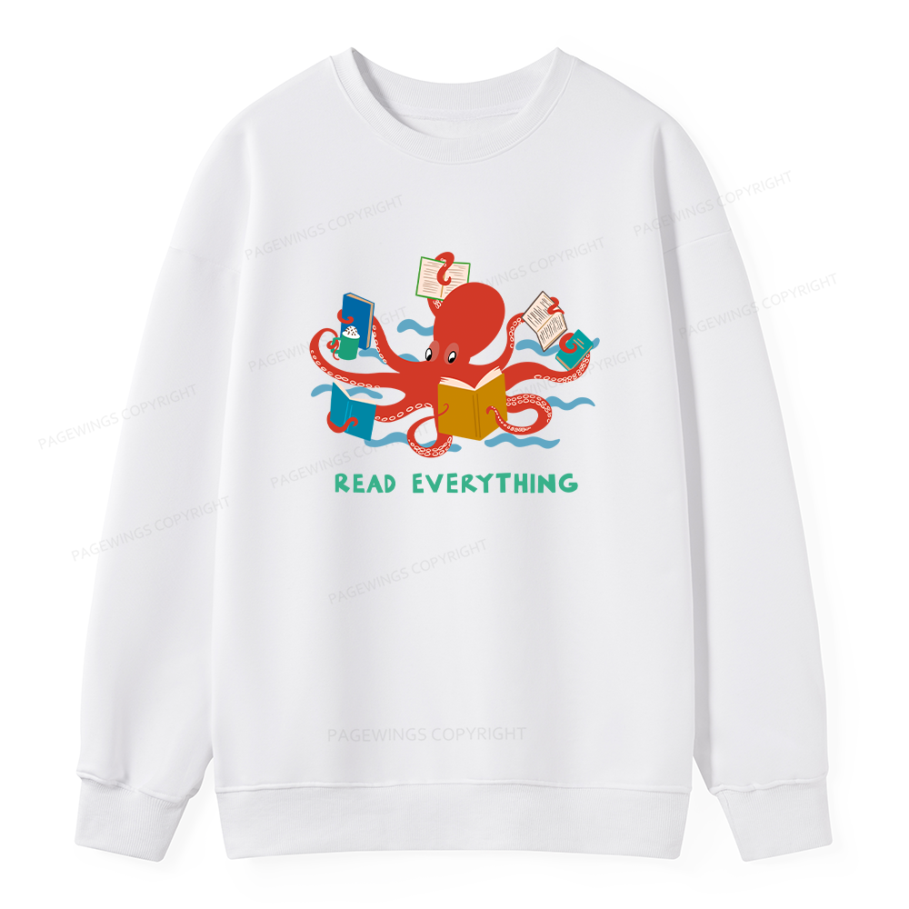 Pagewings Read Everything Unisex Classic Sweatshirt