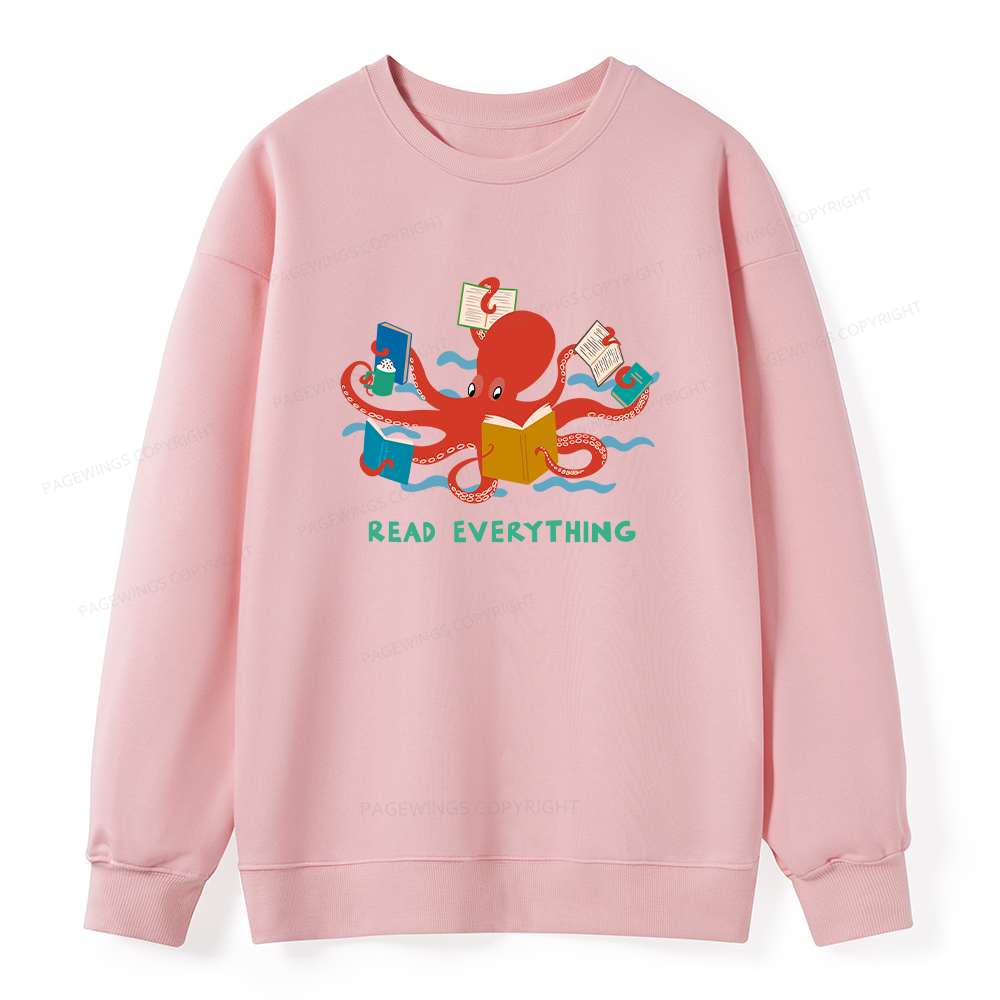 Pagewings Read Everything Unisex Classic Sweatshirt