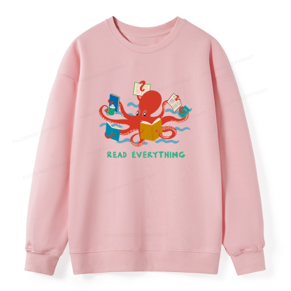 Pagewings Read Everything Unisex Classic Sweatshirt