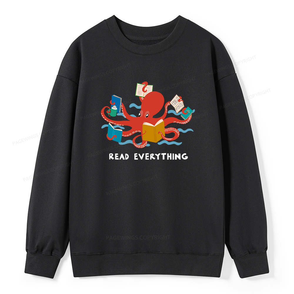 Pagewings Read Everything Unisex Classic Sweatshirt