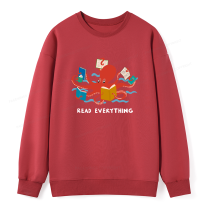 Pagewings Read Everything Unisex Classic Sweatshirt