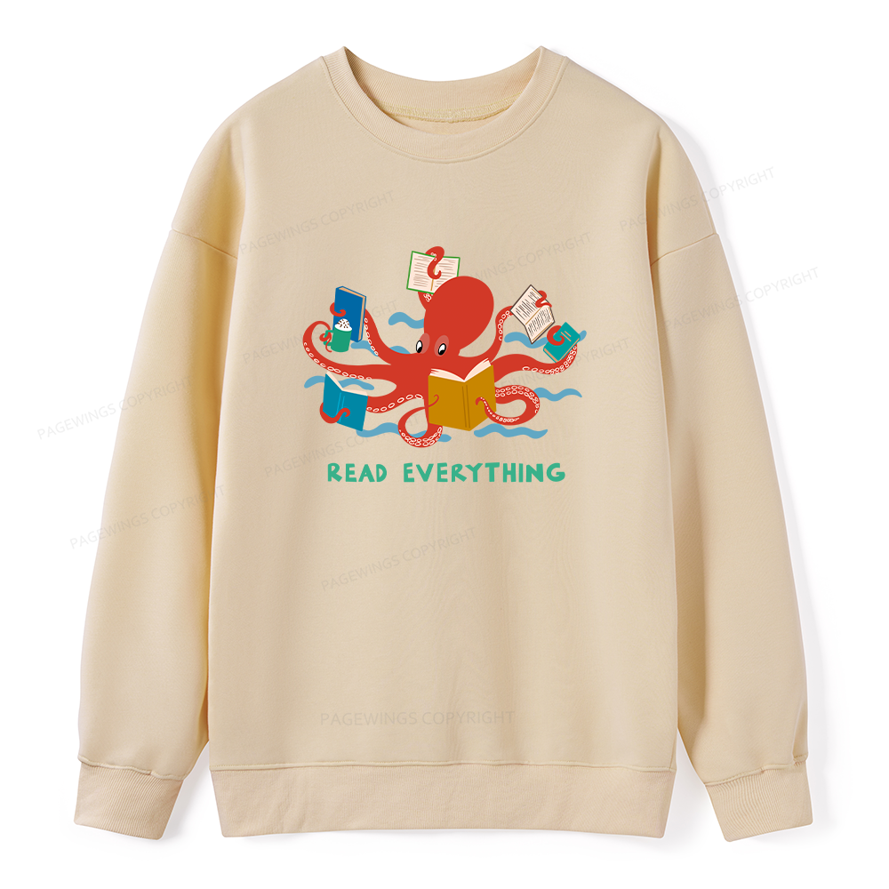 Pagewings Read Everything Unisex Classic Sweatshirt