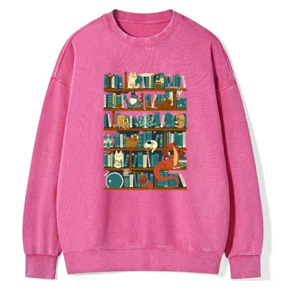 Pagewings Library of the Ring Unisex Washed Sweatshirt