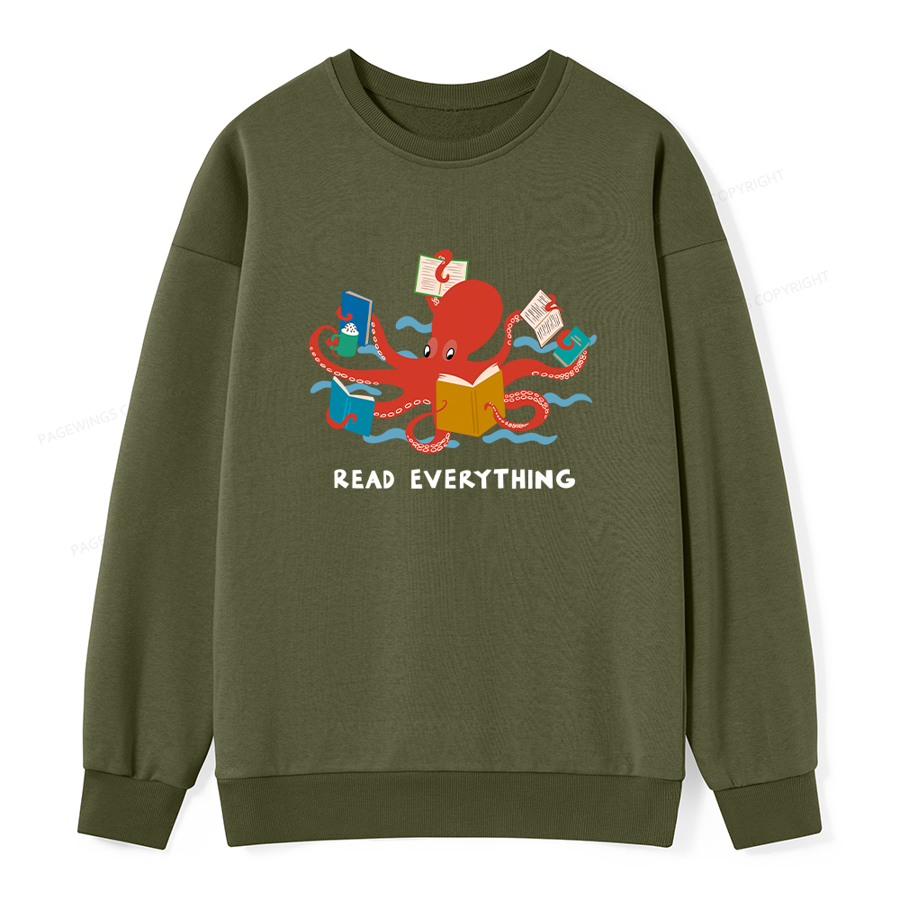 Pagewings Read Everything Unisex Classic Sweatshirt