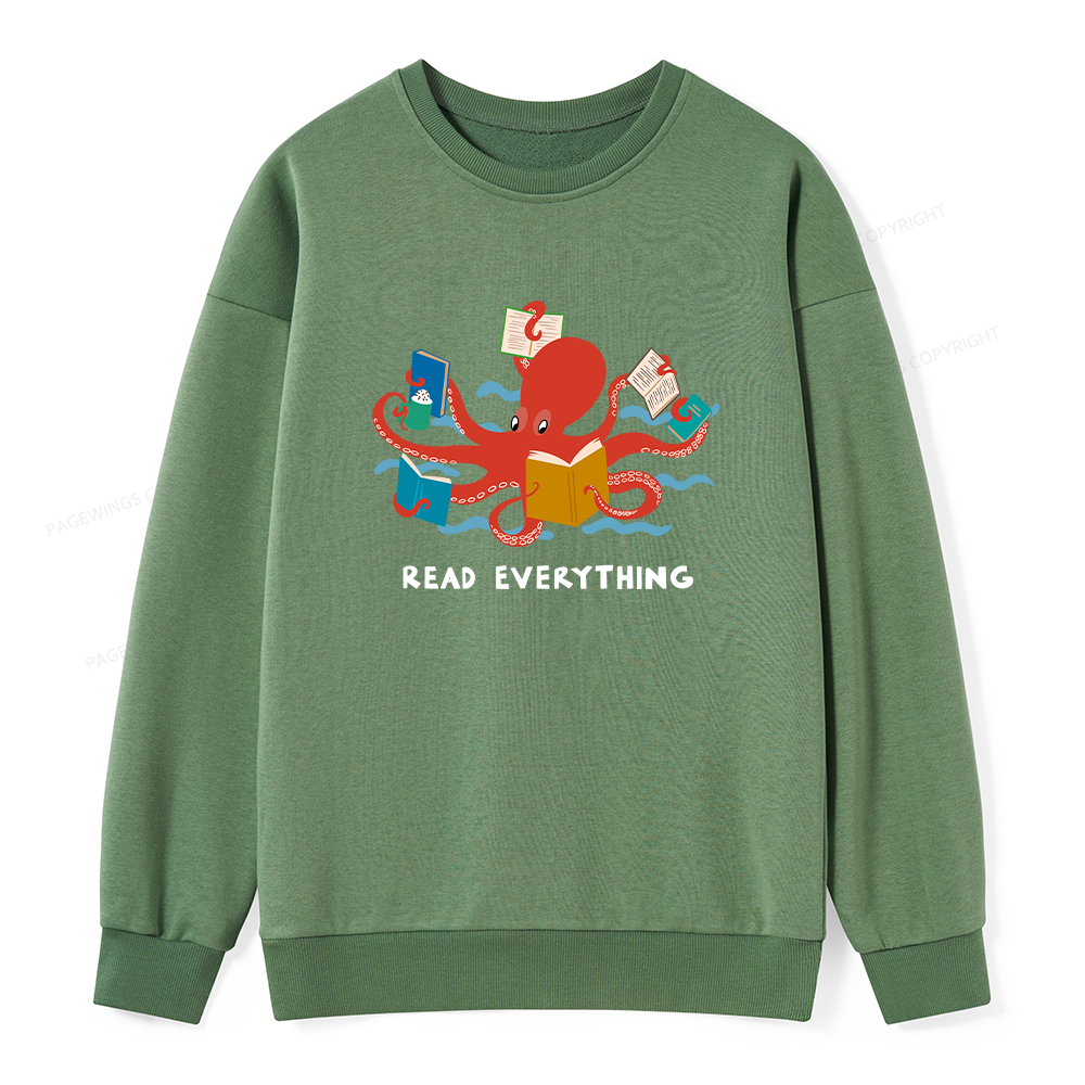 Pagewings Read Everything Unisex Classic Sweatshirt