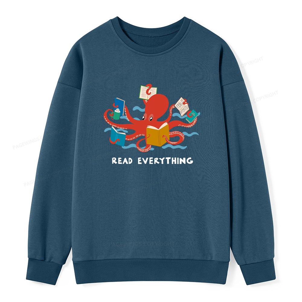 Pagewings Read Everything Unisex Classic Sweatshirt