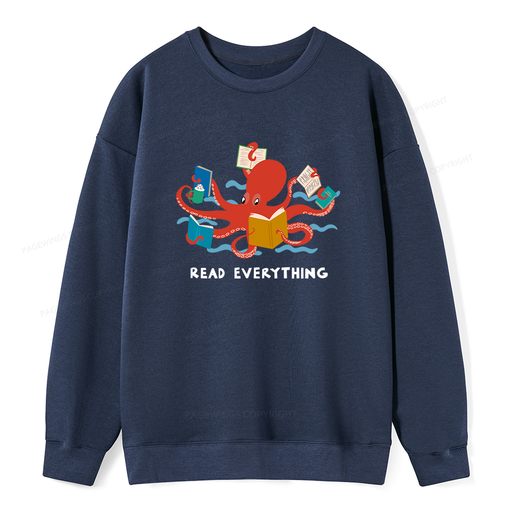 Pagewings Read Everything Unisex Classic Sweatshirt