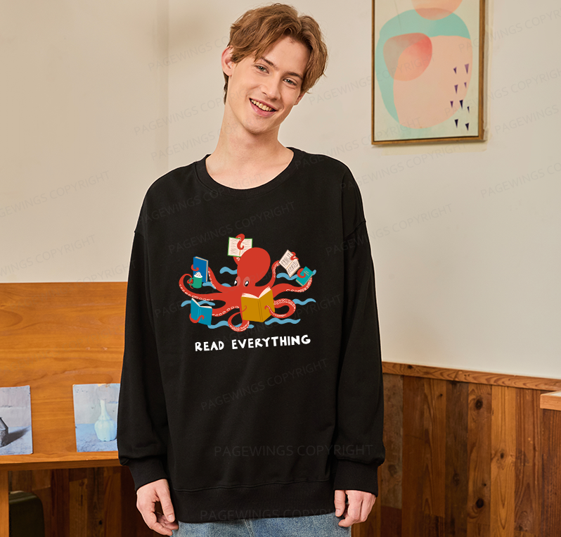 Pagewings Read Everything Unisex Classic Sweatshirt