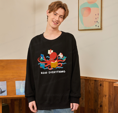 Pagewings Read Everything Unisex Classic Sweatshirt