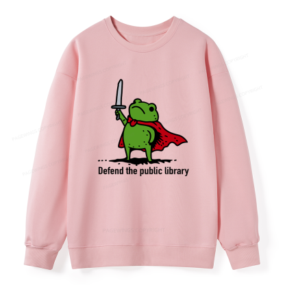 Pagewings Defend The Public Library Unisex Classic Sweatshirt
