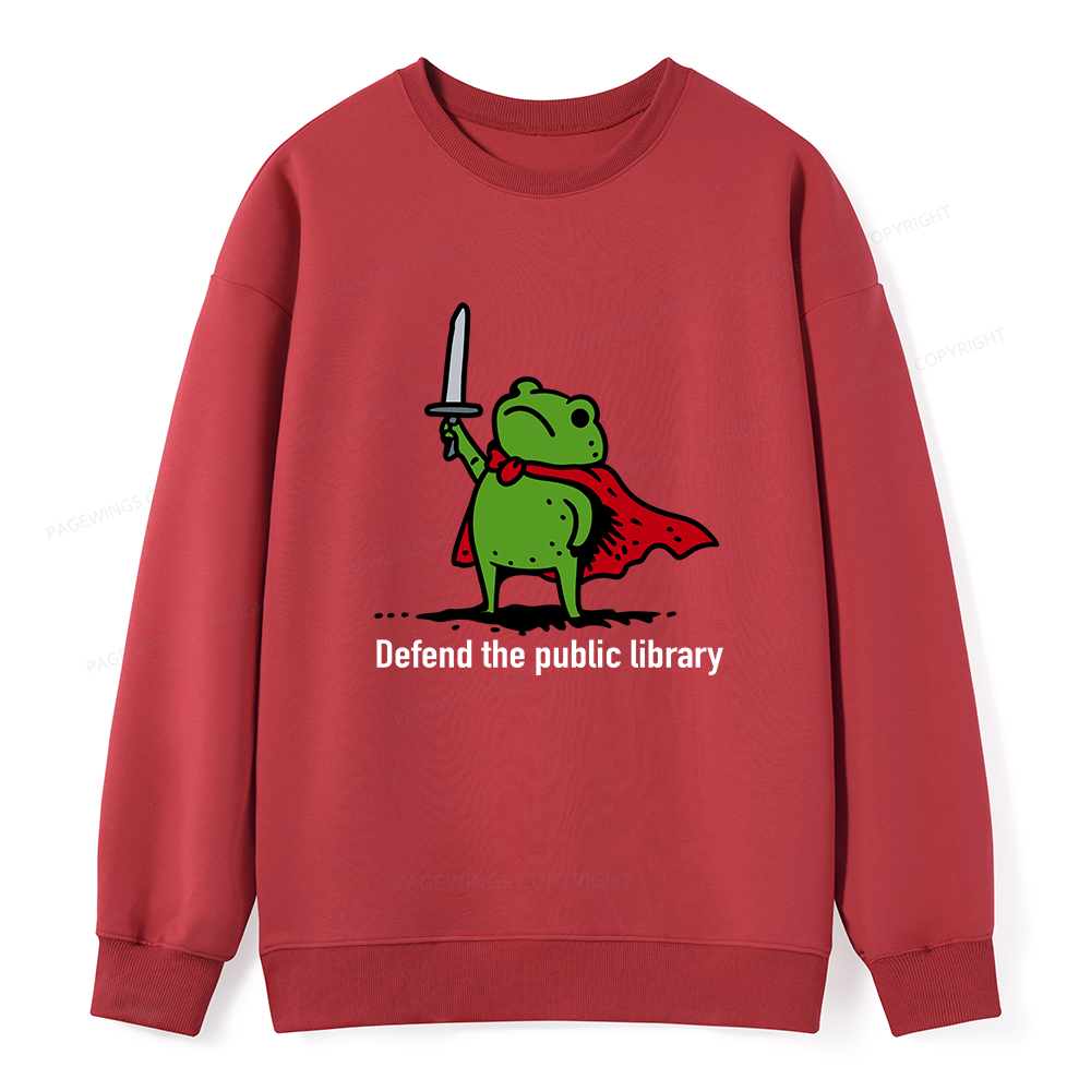 Pagewings Defend The Public Library Unisex Classic Sweatshirt