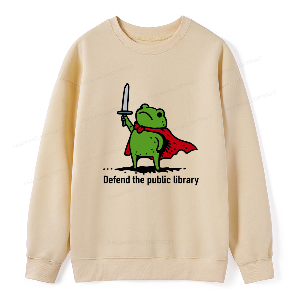 Pagewings Defend The Public Library Unisex Classic Sweatshirt