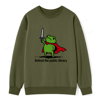 Pagewings Defend The Public Library Unisex Classic Sweatshirt