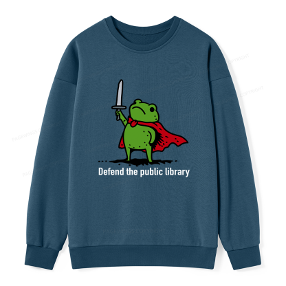 Pagewings Defend The Public Library Unisex Classic Sweatshirt