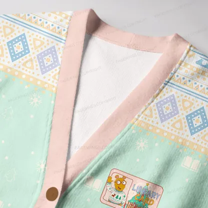 Pagewings Having Fun Isn’t Hard When You’ve Got A Library Card Unisex Ugly Cardigan Sweaters